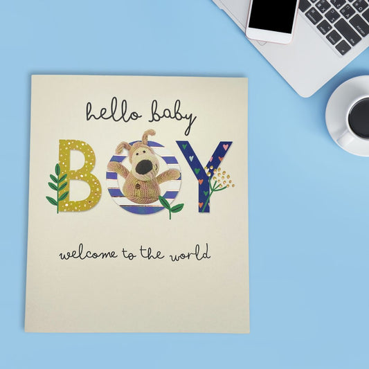 Baby Boy Card - Boofle Welcome To The World