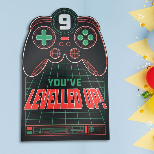 9th Birthday Card - You've Levelled Up