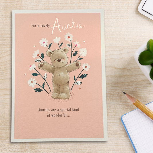 Auntie Birthday Card - Nutmeg