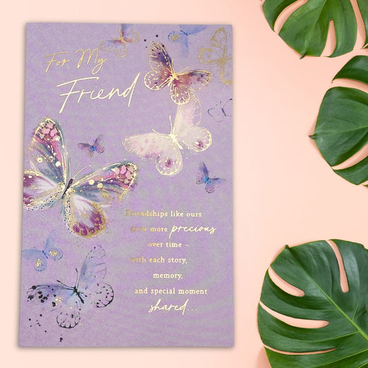 Friend Birthday Card - Beautiful Butterflies