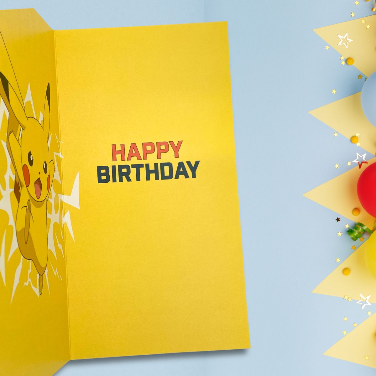 8th Birthday Card - Pokemon Pikachu