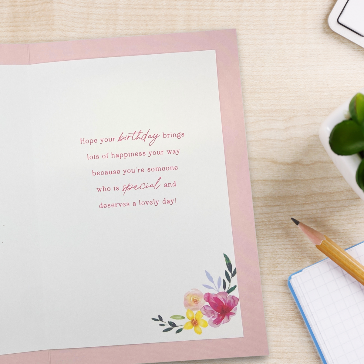 Simply Traditional Birthday Card - Cupcakes