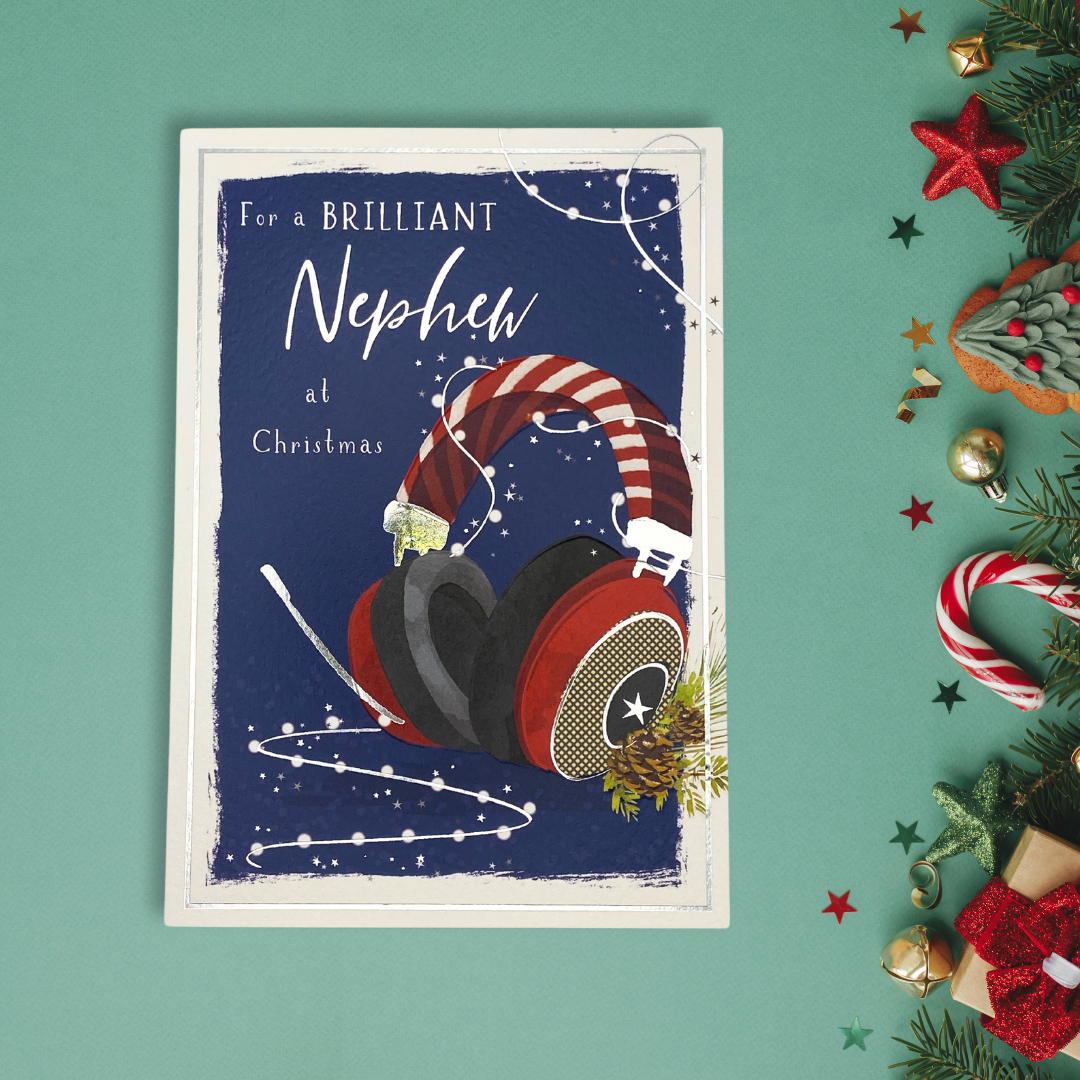 Nephew Christmas Card  - Skylight Headphones