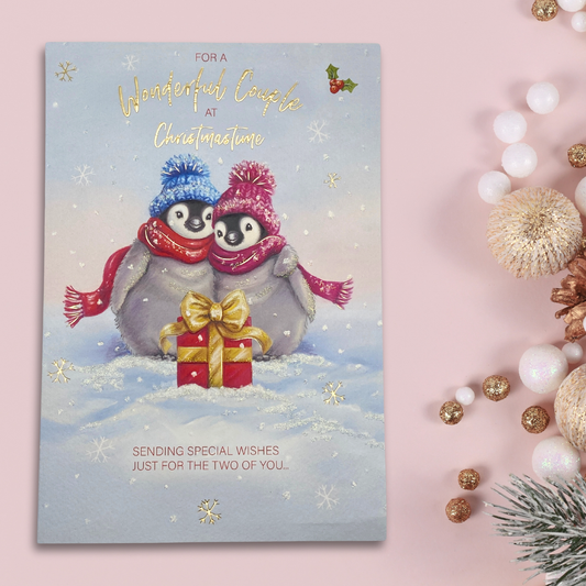 Wonderful Couple Christmas Card - Just For You