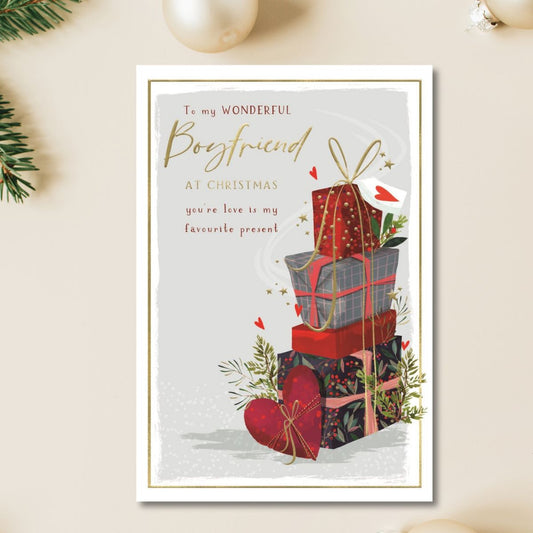 Boyfriend Christmas Card - Skylight