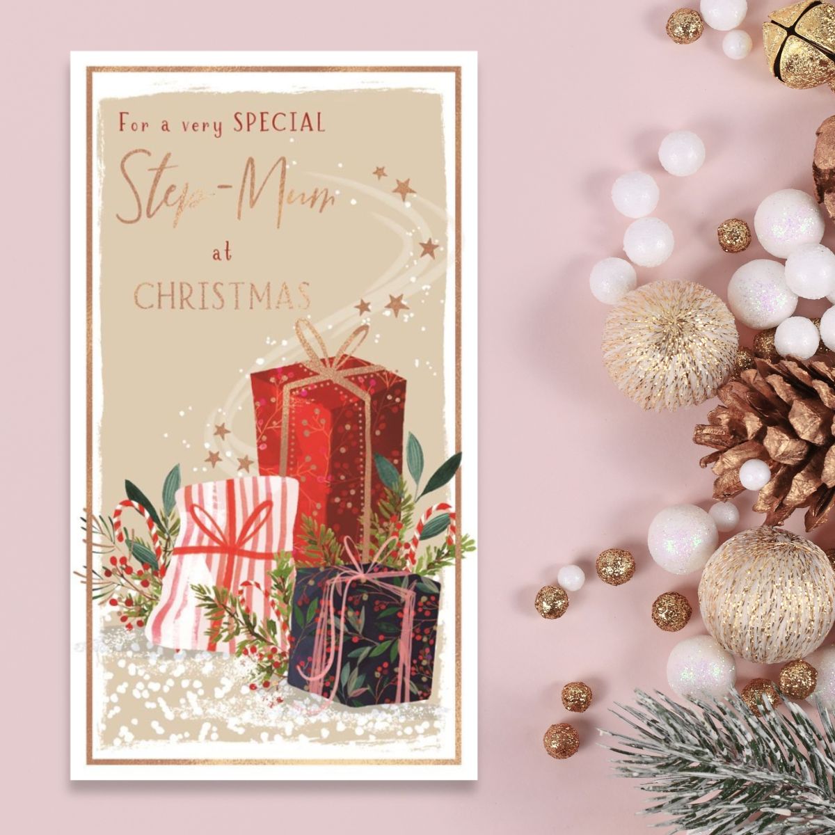 Step Mum Christmas Card - Skylight