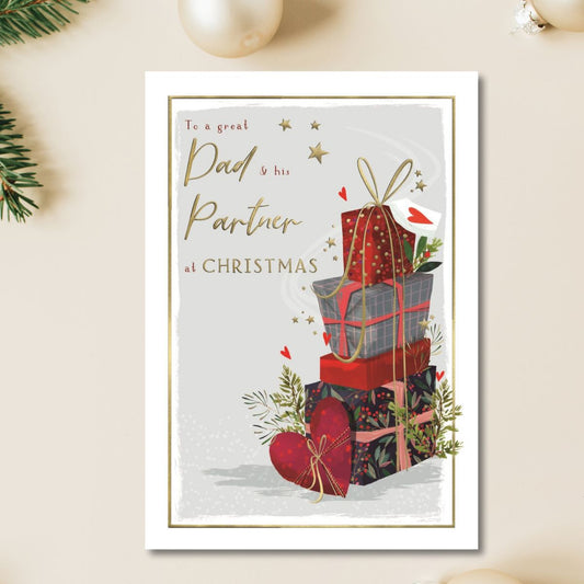 Dad & Partner Christmas Card - Skylight