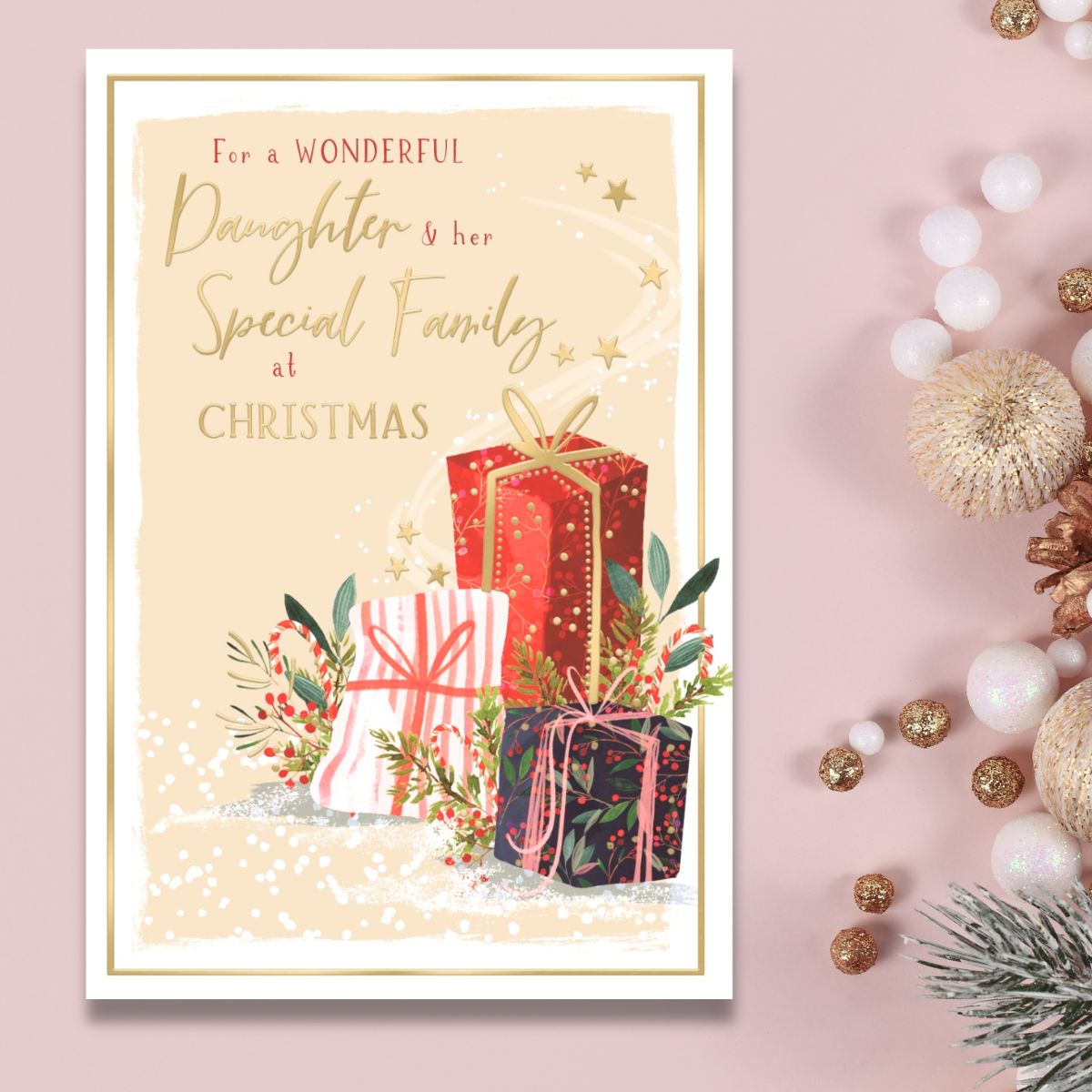 Daughter & Family Christmas Card - Skylight