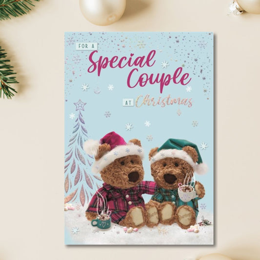 Special Couple Christmas Card - Barley Bear