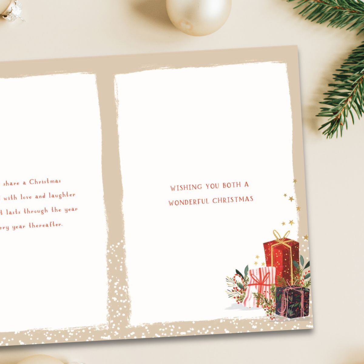 Mum & Partner Christmas Card - Skylight