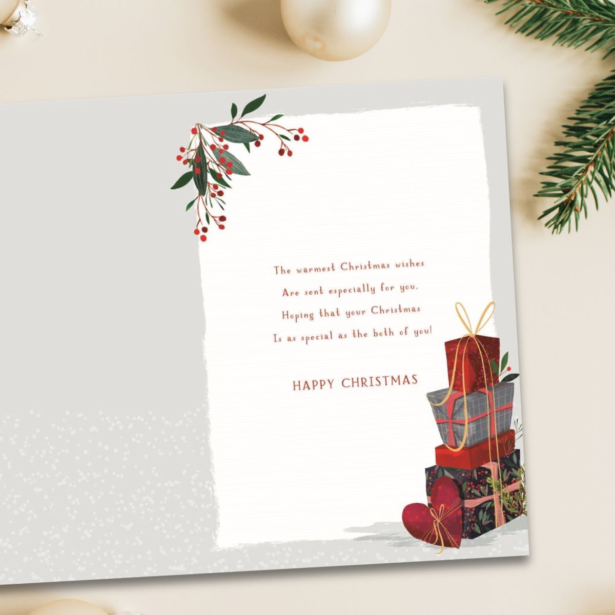 Dad & Partner Christmas Card - Skylight