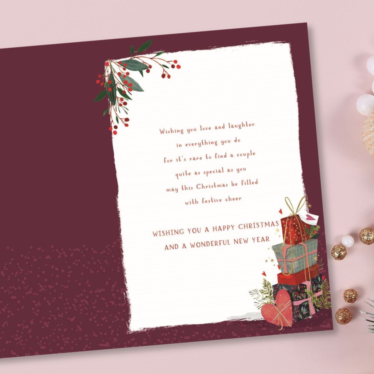 Granddaughter & Boyfriend Christmas Card - Skylight