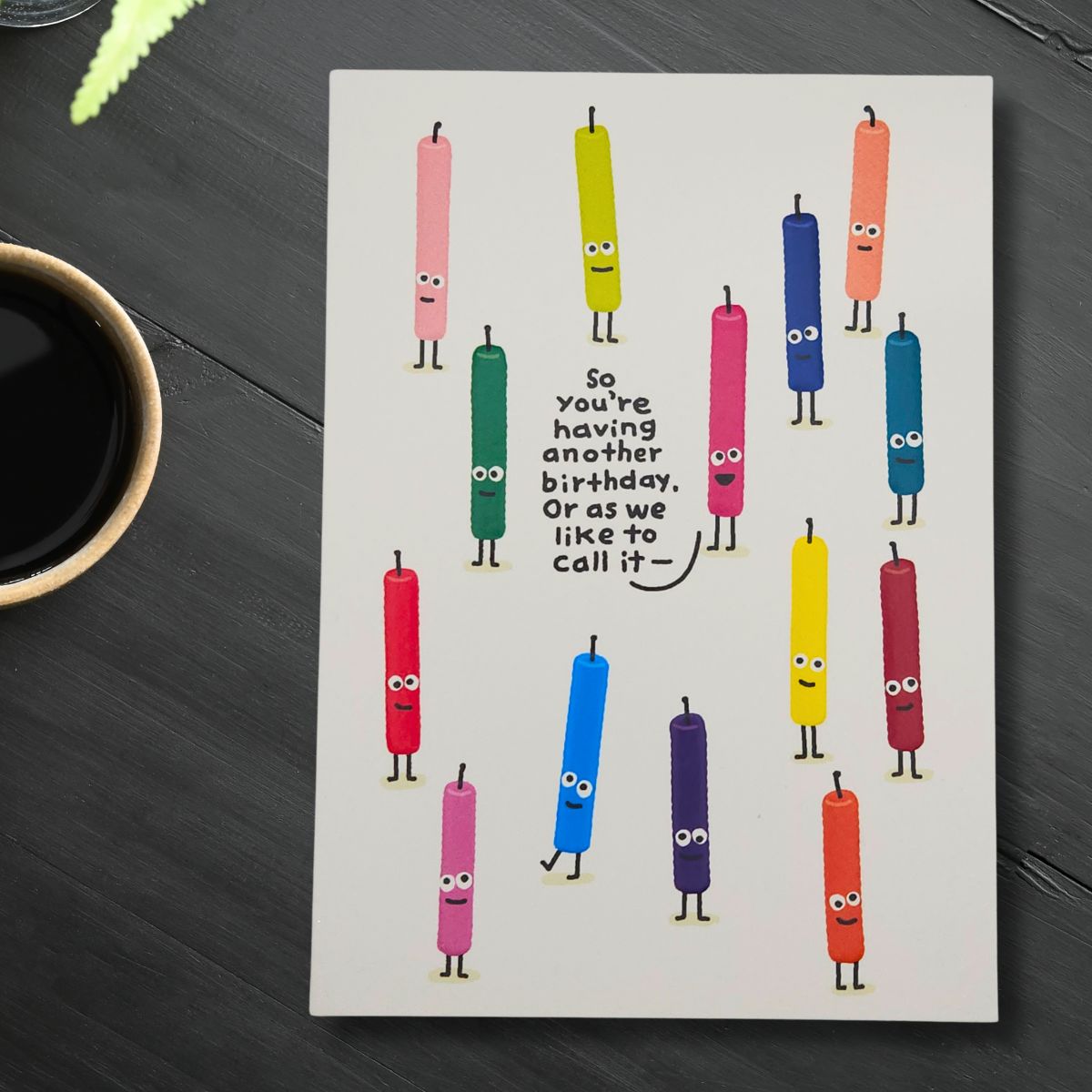 Recycled Paper Greetings Funny Birthday Card - Fire Hazard!