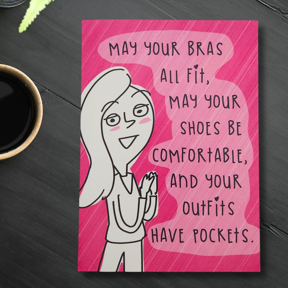 Recycled Paper Greetings Birthday Card - May Your Bras All Fit