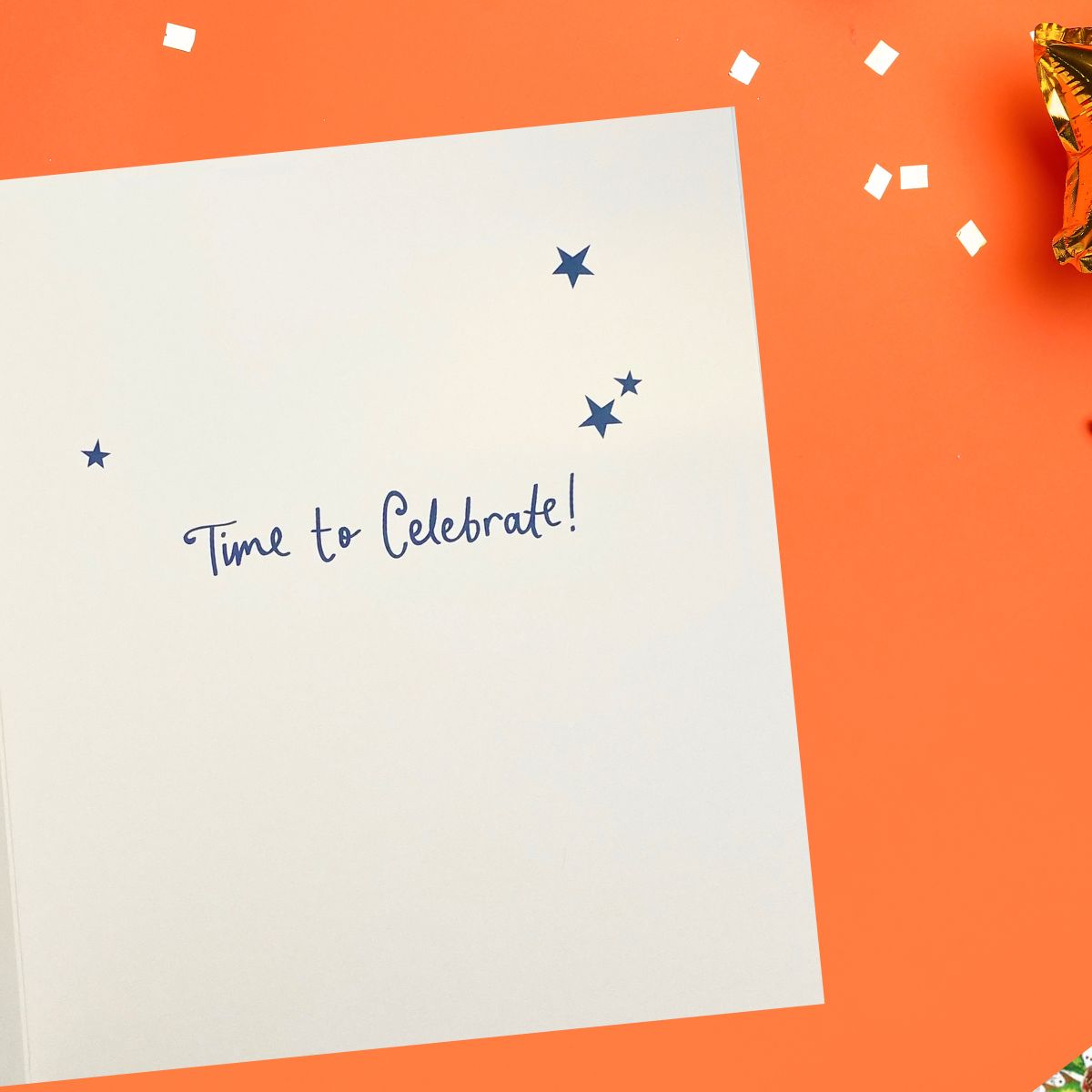 Congratulations Card - Gold Script Text