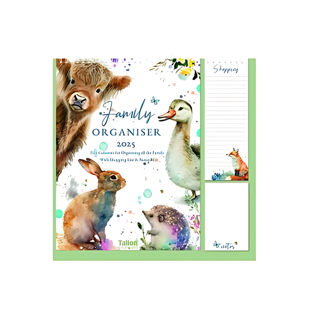 Family Organiser 2025 - Illustrated Animals