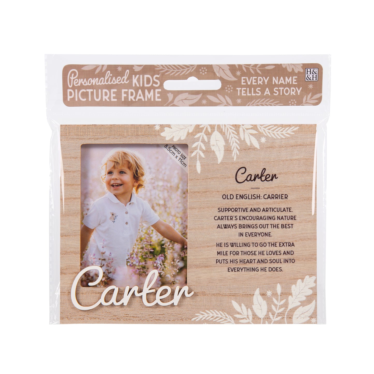 Personalised Kids Picture Frame - Carter