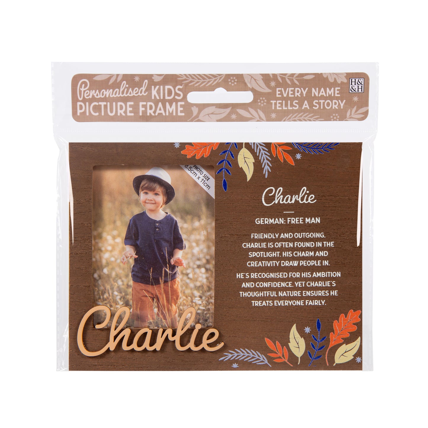 Personalised Kids Picture Frame - Charlie