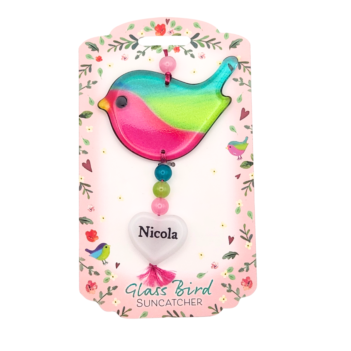 Glass Bird Suncatcher - Nicola