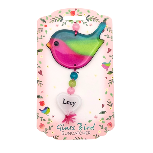 Glass Bird Suncatcher - Lucy