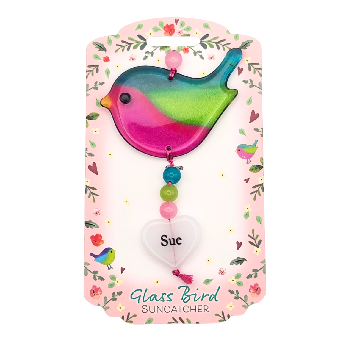 Glass Bird Suncatcher - Sue