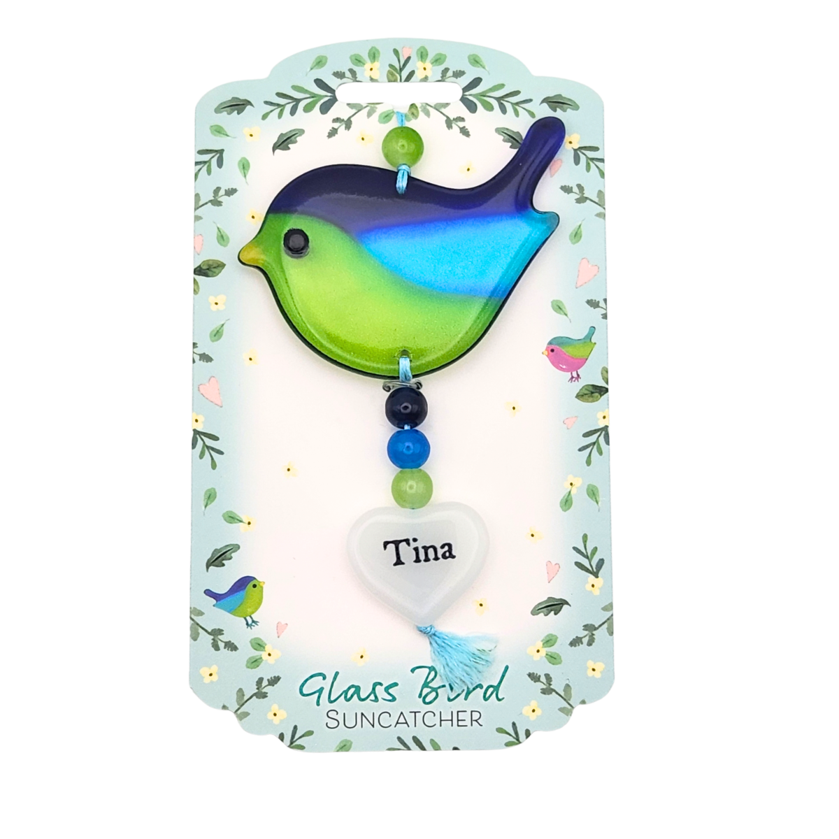 Glass Bird Suncatcher - Tina
