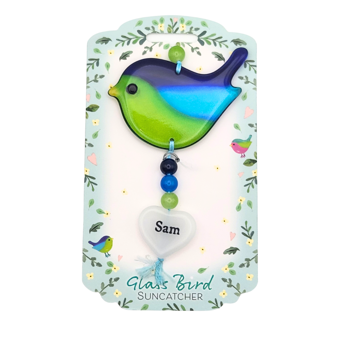 Glass Bird Suncatcher - Sam