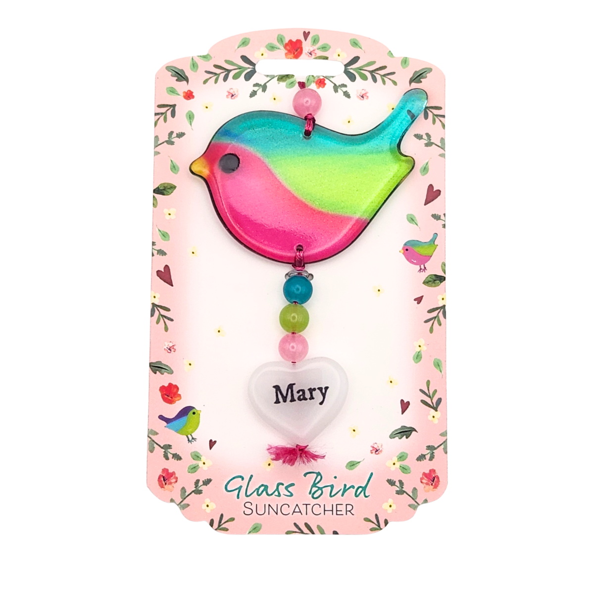 Glass Bird Suncatcher - Mary