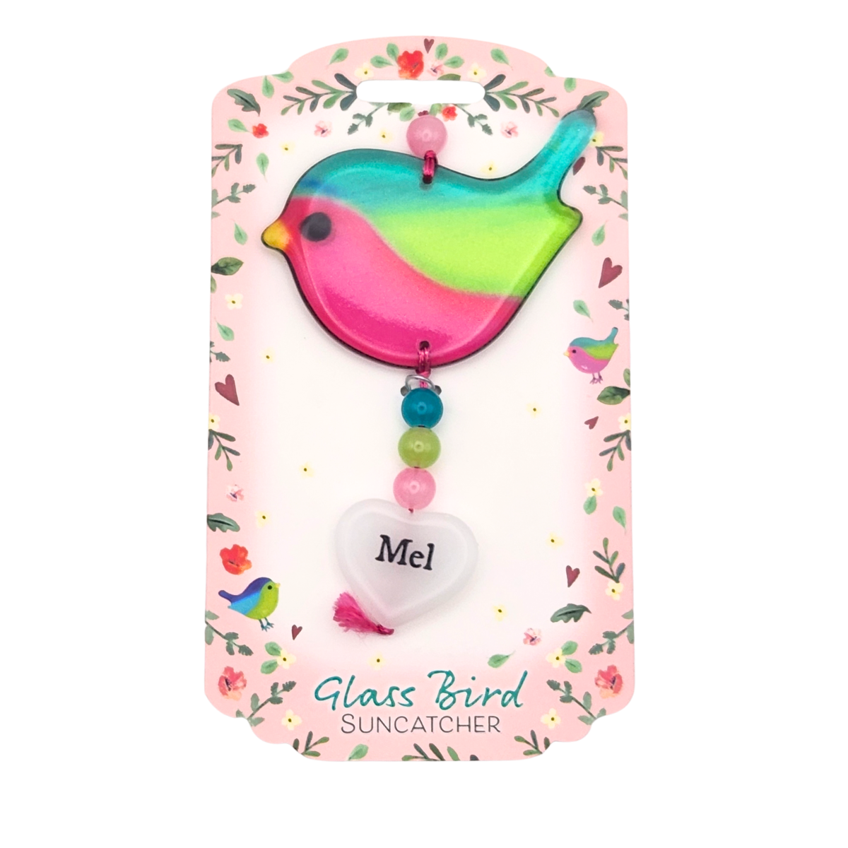 Glass Bird Suncatcher - Mel
