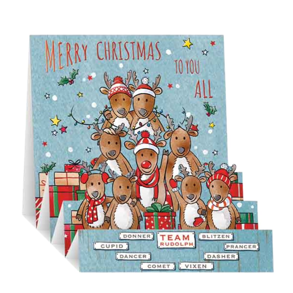 All Of You Christmas Card - Zig Zag Pop Up
