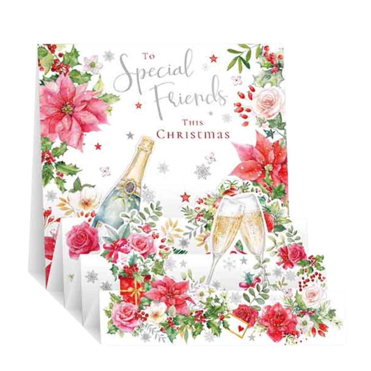 Friends Christmas Card - Zig Zag Pop Up