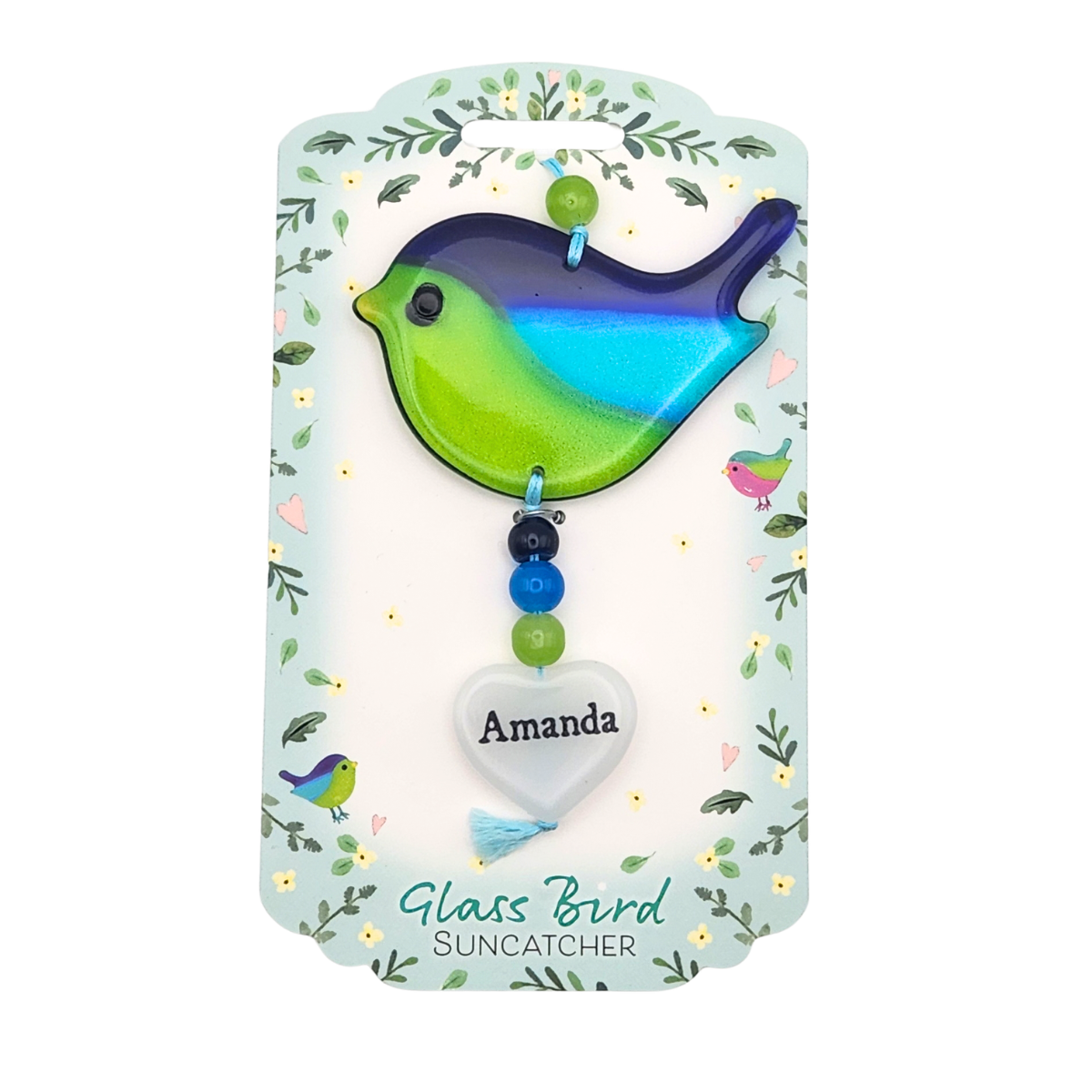 Glass Bird Suncatcher - Amanda