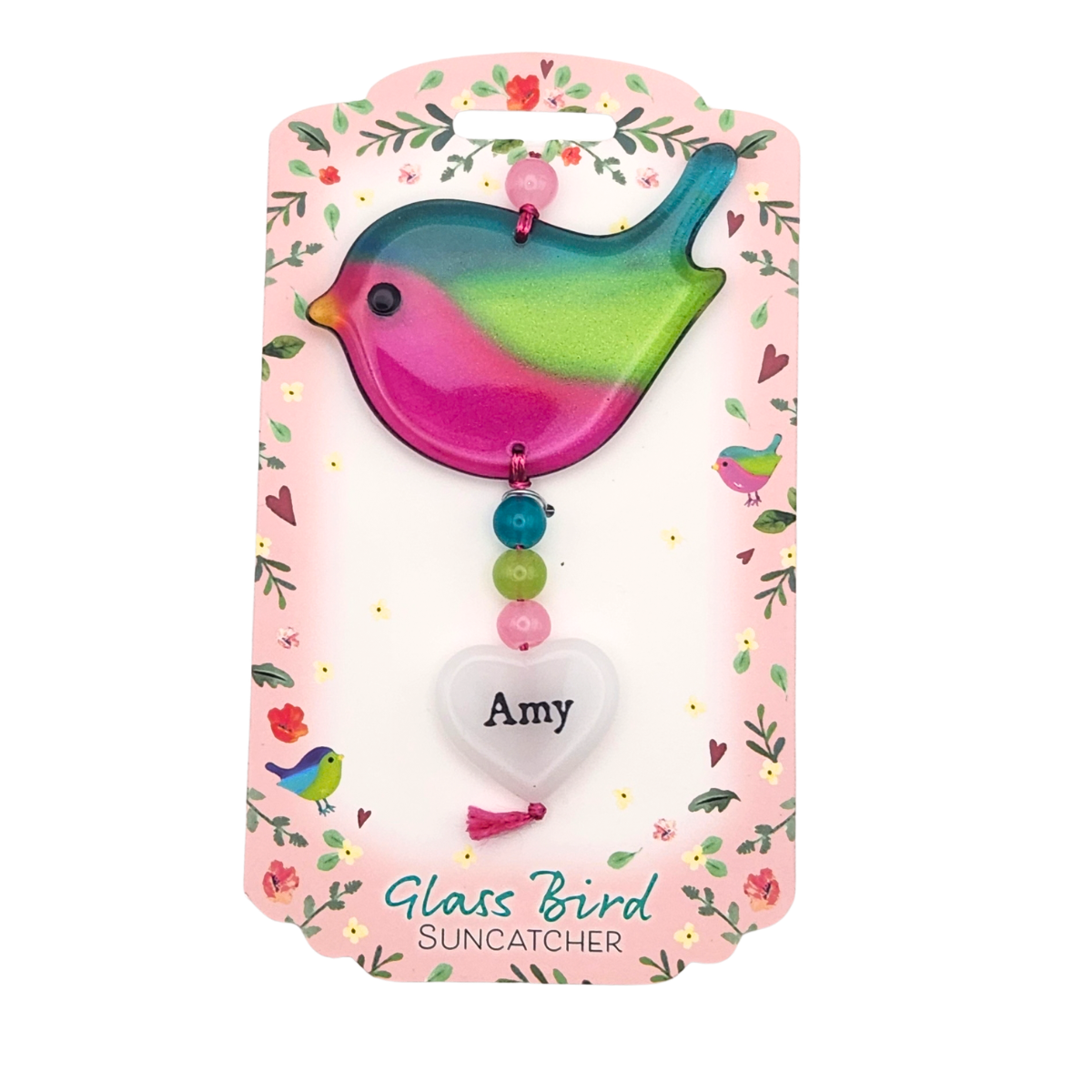 Glass Bird Suncatcher - Amy