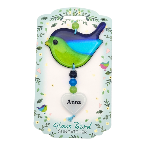 Glass Bird Suncatcher - Anna