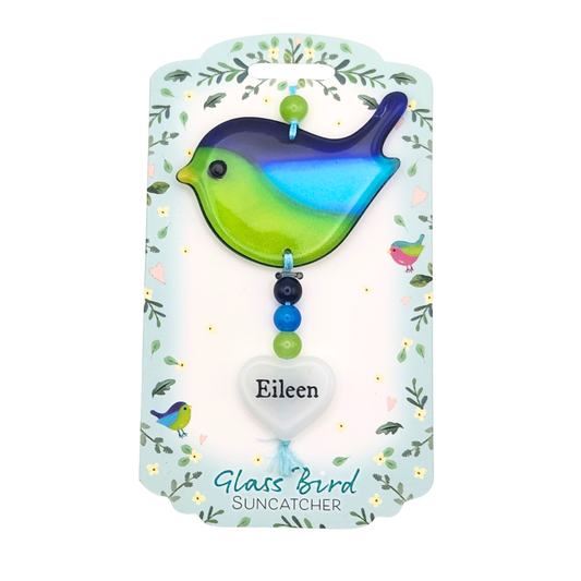 Glass Bird Suncatcher - Eileen