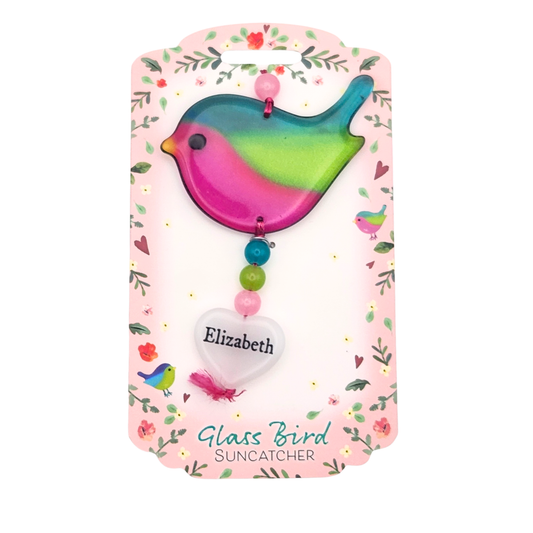 Glass Bird Suncatcher - Elizabeth
