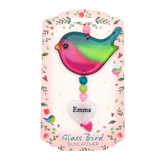 Glass Bird Suncatcher - Emma