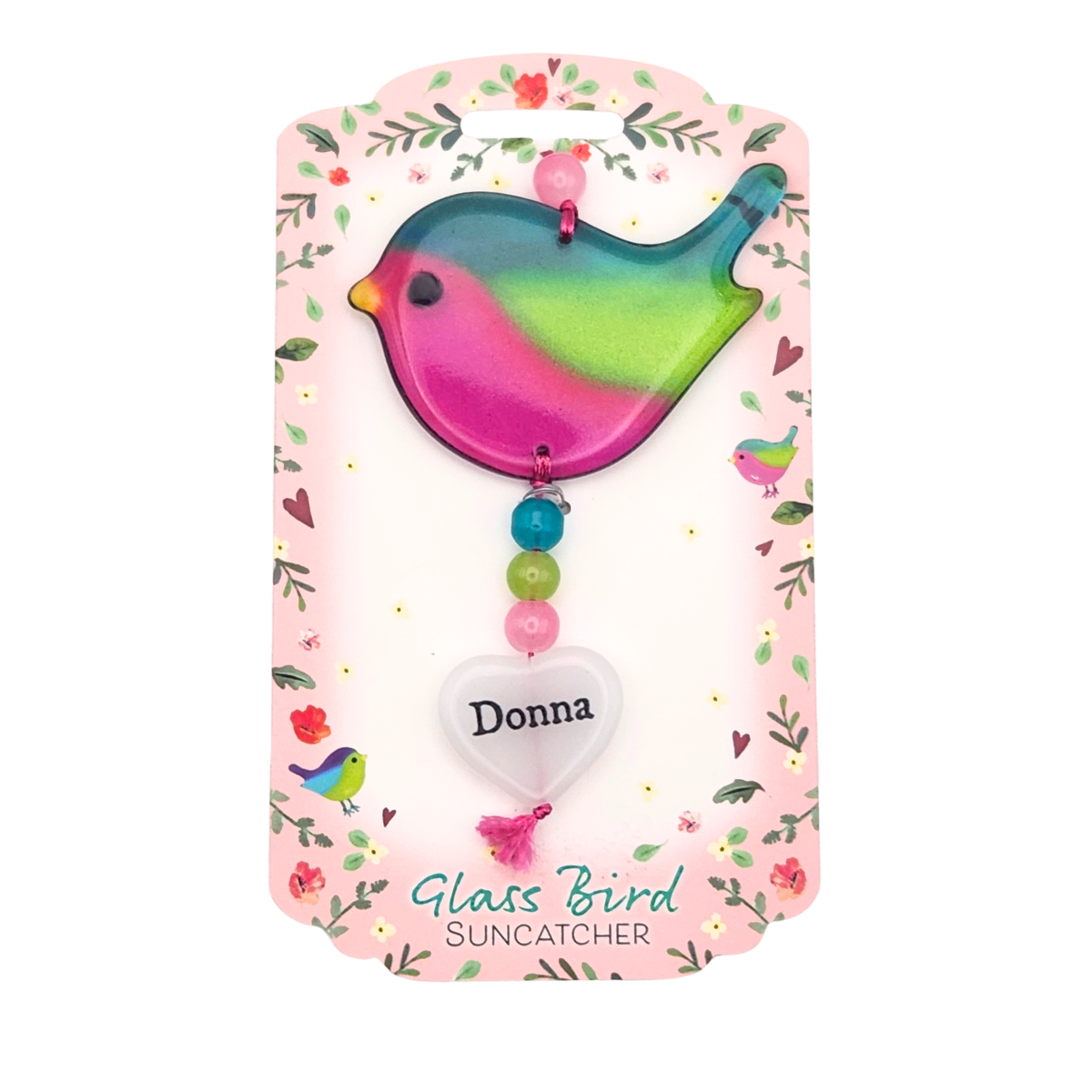 Glass Bird Suncatcher - Donna