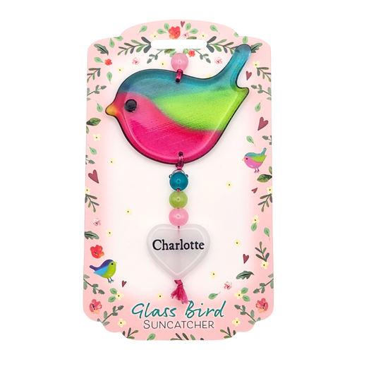 Glass Bird Suncatcher - Charlotte