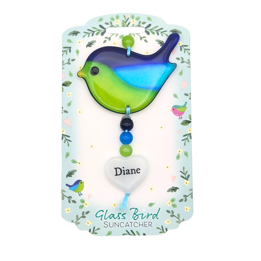 Glass Bird Suncatcher - Diane