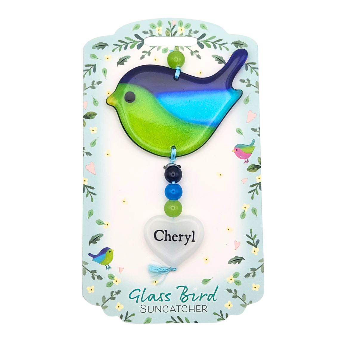 Glass Bird Suncatcher - Cheryl