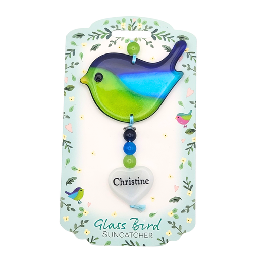 Glass Bird Suncatcher - Christine