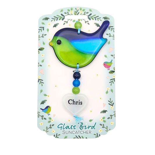 Glass Bird Suncatcher - Chris