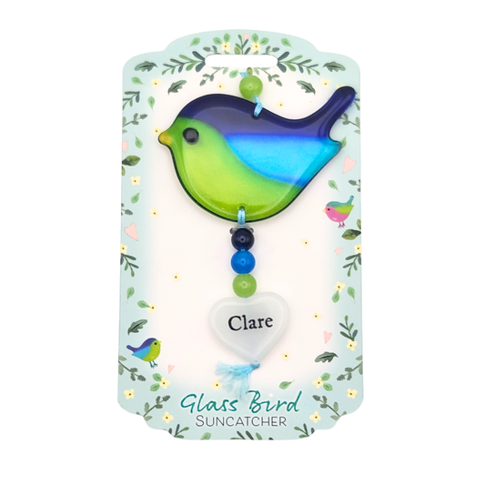 Glass Bird Suncatcher - Clare