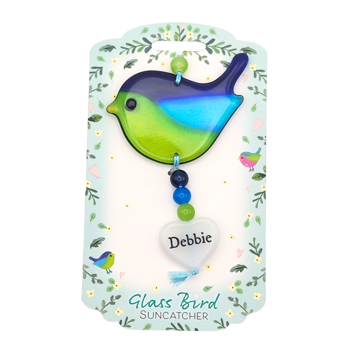 Glass Bird Suncatcher - Debbie