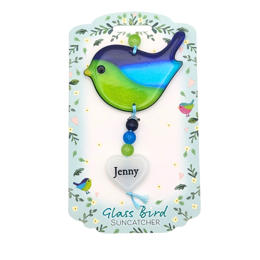 Glass Bird Suncatcher - Jenny