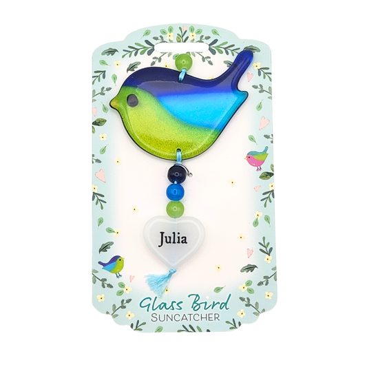 Glass Bird Suncatcher - Julia