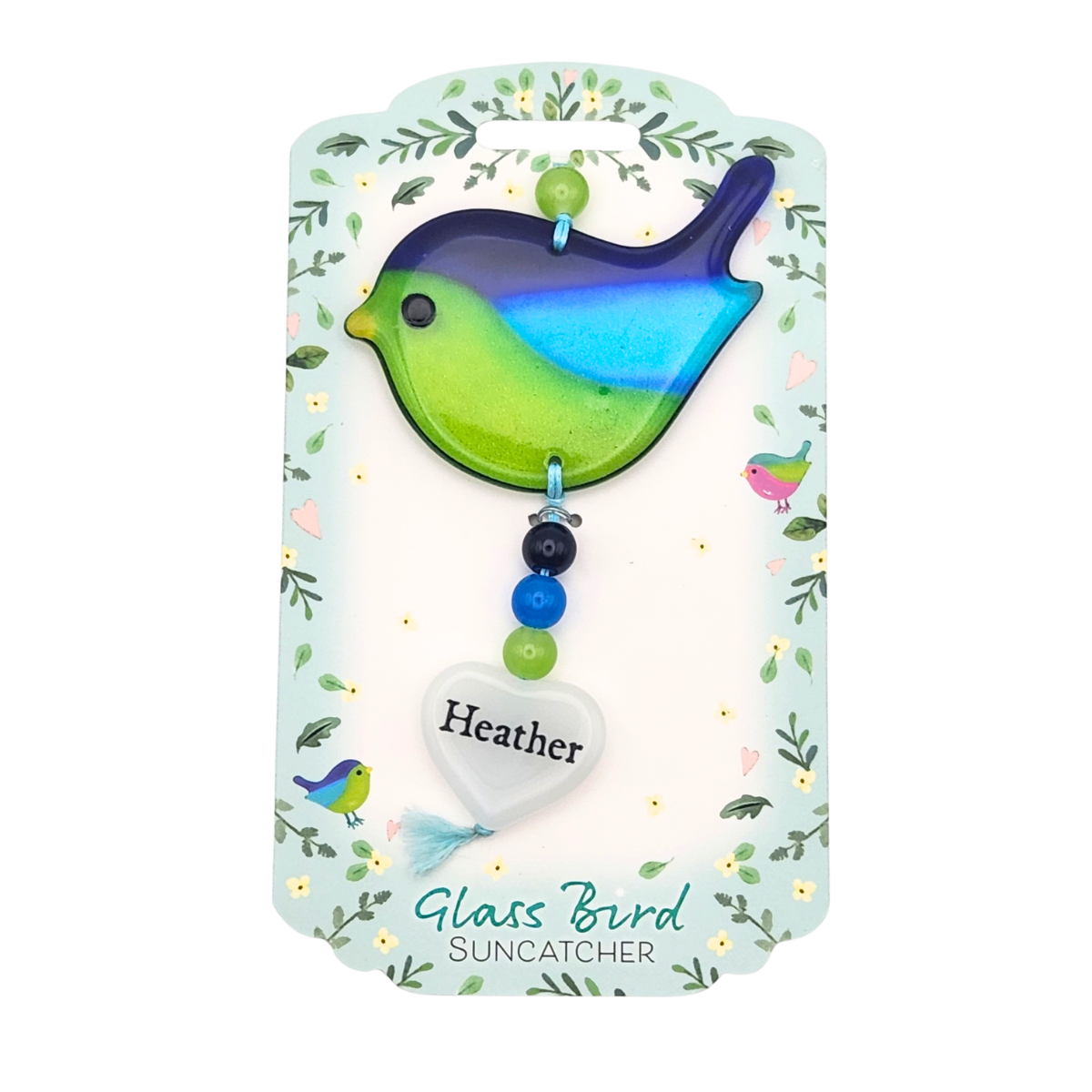 Glass Bird Suncatcher - Heaher