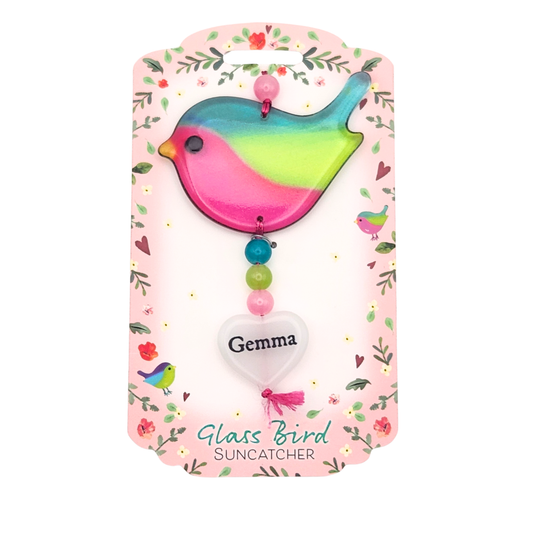 Glass Bird Suncatcher - Gemma