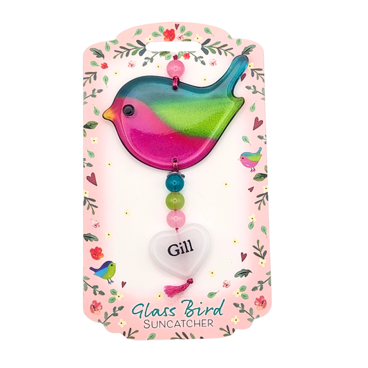 Glass Bird Suncatcher - Gill